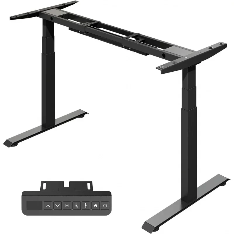 Dual Motor standing desk frame, electric adjustable legs compatible desktop size 47 -71, 330 lbs weight capacity, stand up Des