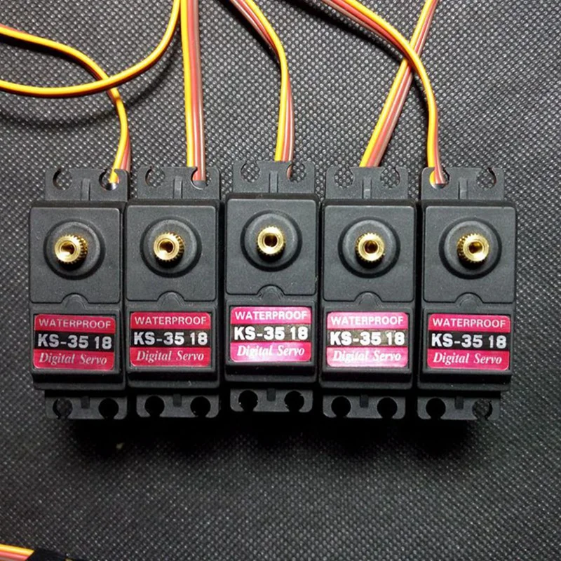 1 szt. KS3518 serwo cyfrowe o wysokim momencie obrotowym ramię mechaniczne ręczne RC metalowy serwosilnik do ramię robota samochód łódź