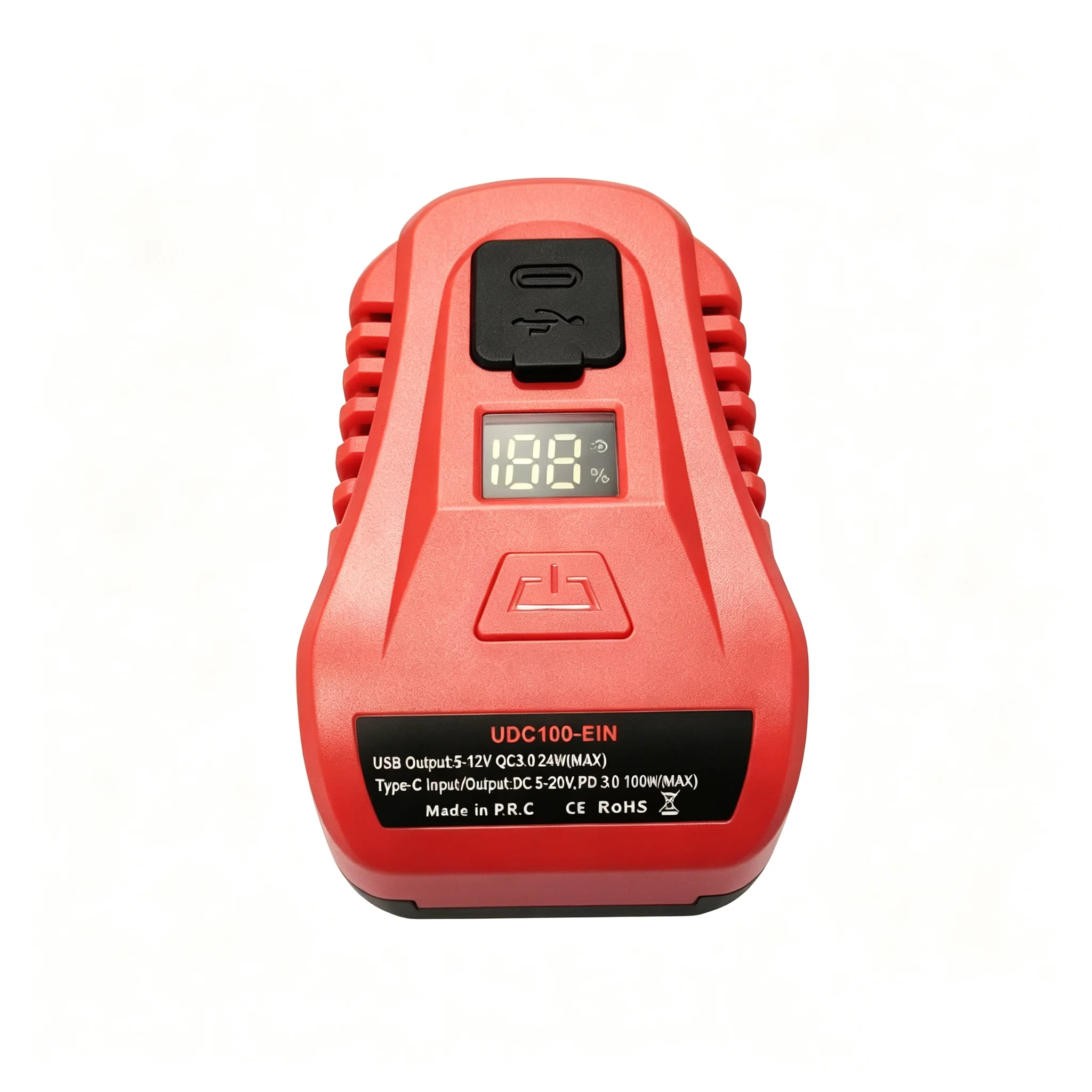 For Einhell For Ozito 18V Lithium Battery Case PXBAT52 PXBP-600 4511437 USB TypeC Power Bank Adapter Converter 100W Fast Charger