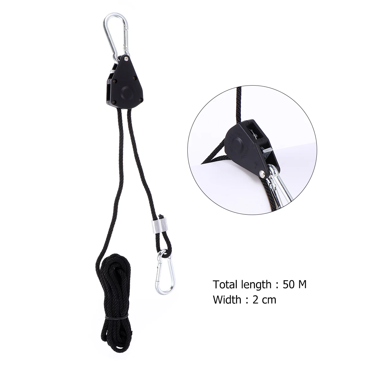 

4pcs High Quality Polypropylene Alloy Hanger Pulley Tie Down Adjustable Buckle Straps Shed Chandelier Home Lighting