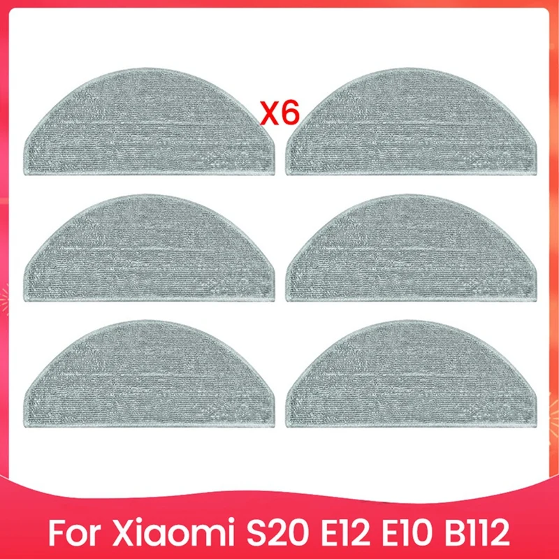 

Набор подушечек для швабры для Xiaomi S20 E12 E10 B112, запасные части для пылесоса, запасные части для ткани для швабры