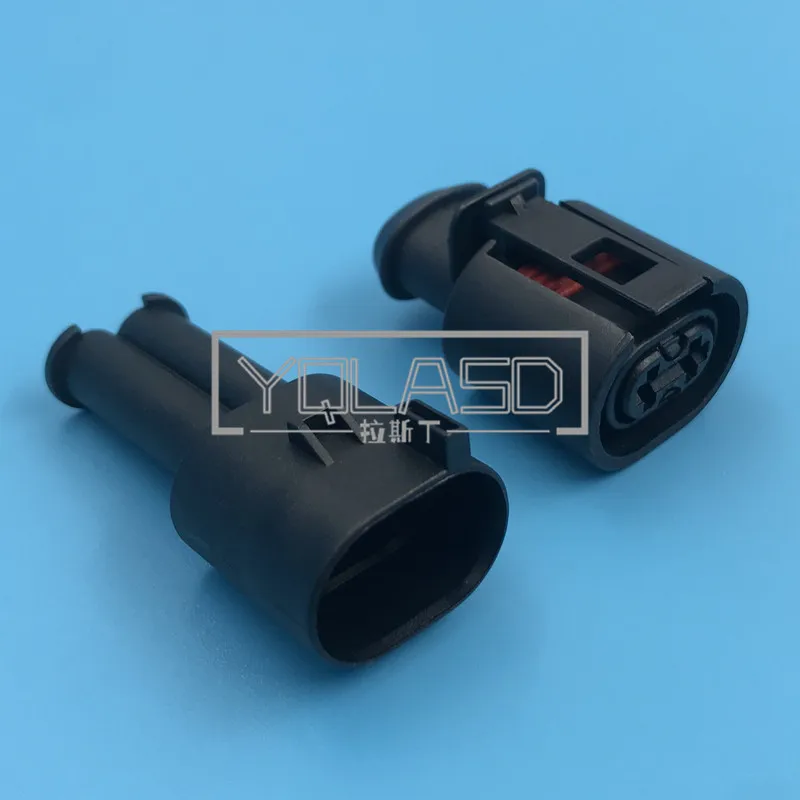 1 Set 2 Way 6N0 927 997 357 973 202 AC Assembly Car Waterproof Plug ABS Sensor Wiring Socket For VW Audi