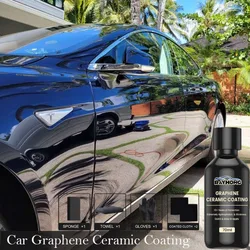 Revêtement rapide en céramique de graphène de voiture, extrêmement hydrophobe, protection de peinture longue durée, ultra haute brillance et brillance, accessoires de voiture