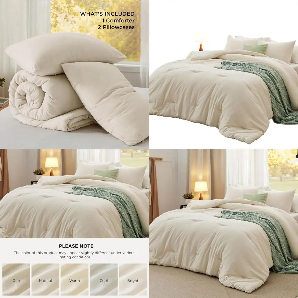 

Комплект постельного белья из 3 предметов: легкое одеяло и наволочки (предварительно стираные)