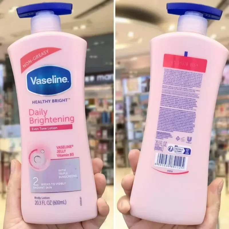 

600ml Whitening Body Cream Vaseline Healthy Bright Vitamin B3 Daily Brightening Non-Greasy Lotion
