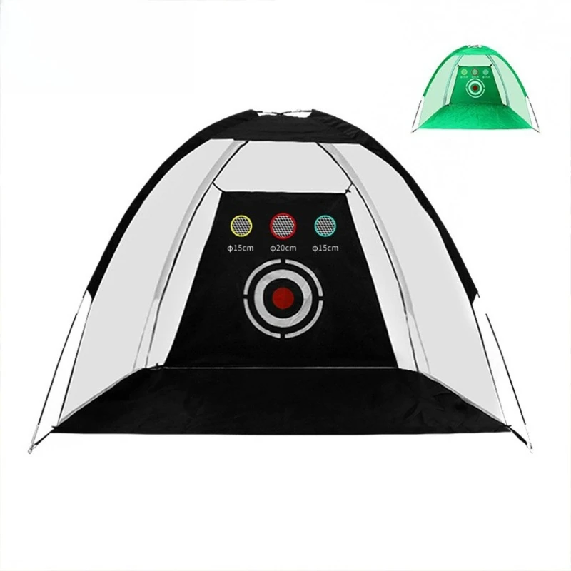 

Golf practice net, indoor practice net, switchable golf striking cage