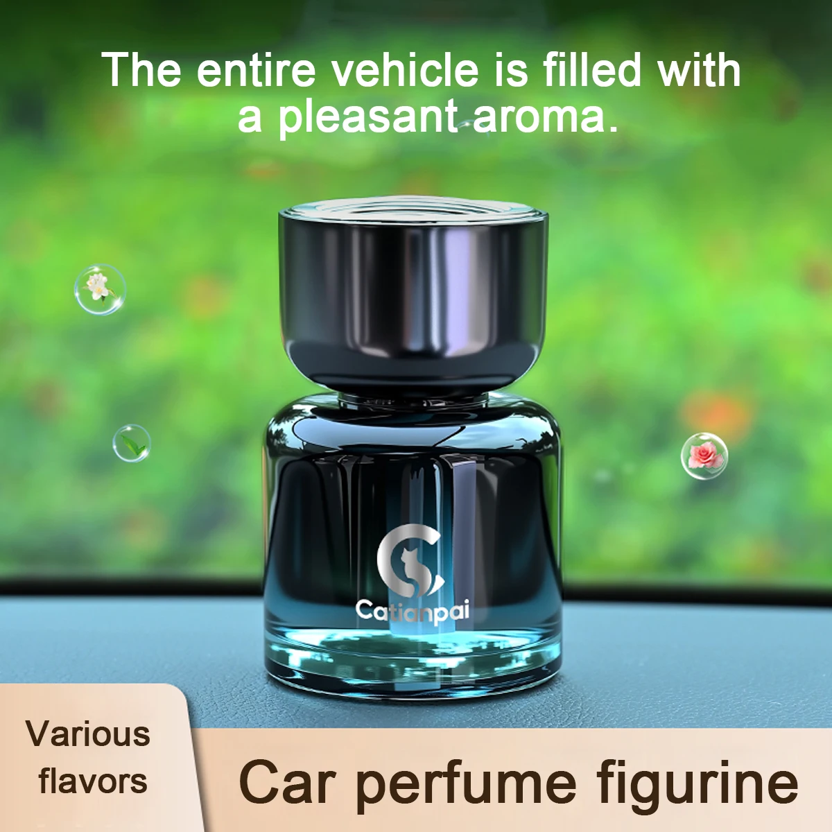 1Pc Car-Mounted Aromatherapy Car Perfume Holder, Premium Fragrance For Car And Home, Long-Lasting Scent Odor Removal Car Interio
