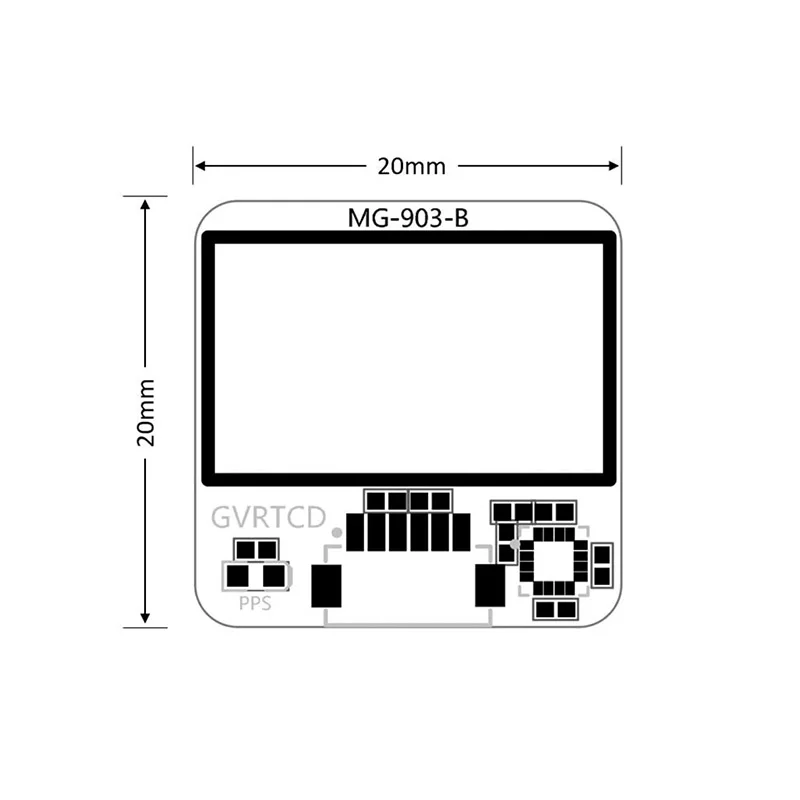 M9/UBX-M9140 GPS Small Size GNSS Module with Compass QMC5883L MicoAir Tech MG-903 For FPV/Racing Drones/Robotics/Boats