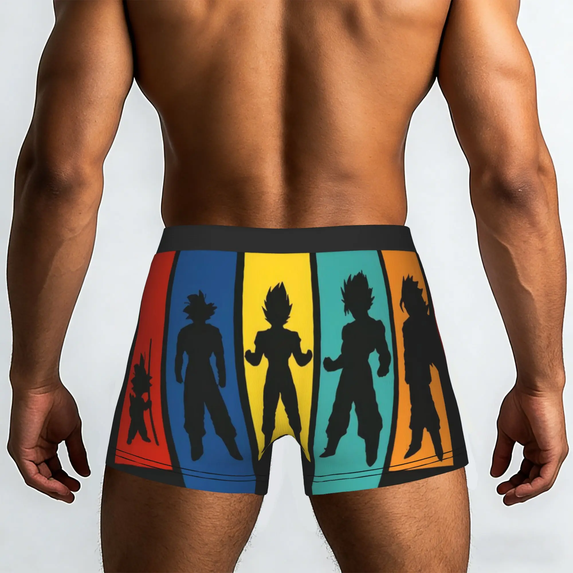 Goku Growth Silhouettes Dragon Ball Underpants Homme Panties Men's Underwear Print Shorts Boxer Briefs