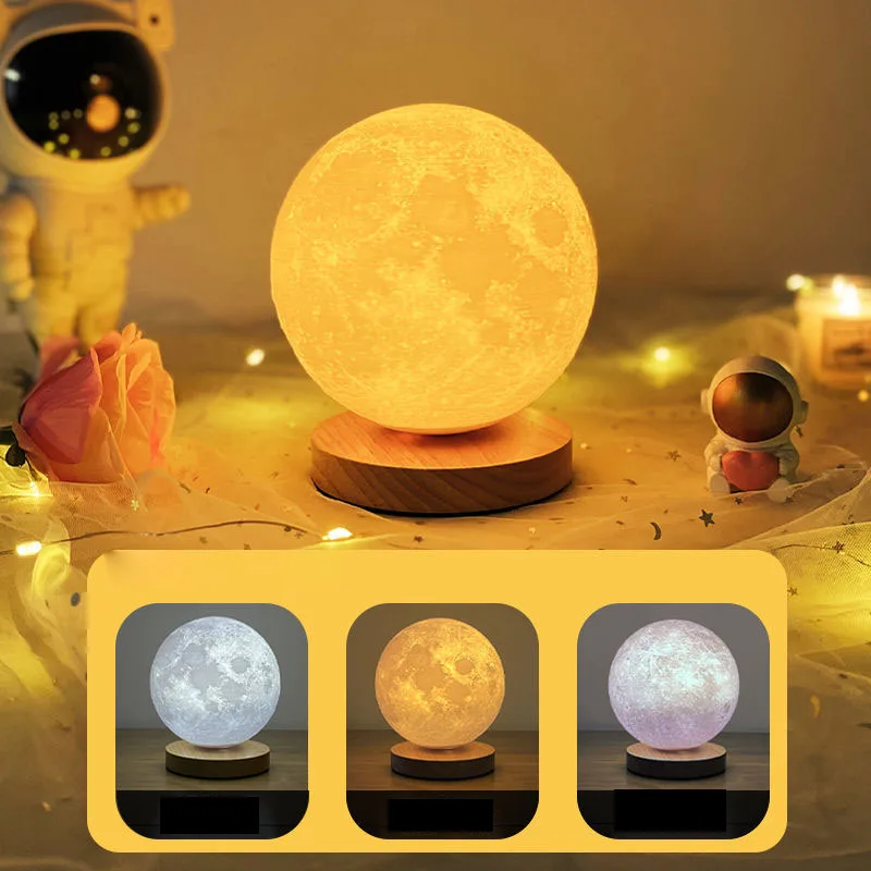 10-20CM Tri Color Non Rotatable Moon Light Moon Planet Starry Sky Light Bedroom Light Bedhead Atmosphere Light Tab