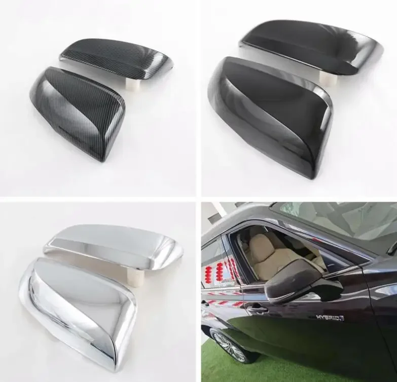 2PCS ABS Chrome Rearview Side Door Mirrors Cover Trim Car styling FIT FOR TOYOTA HIGHLANDER 2022-2023