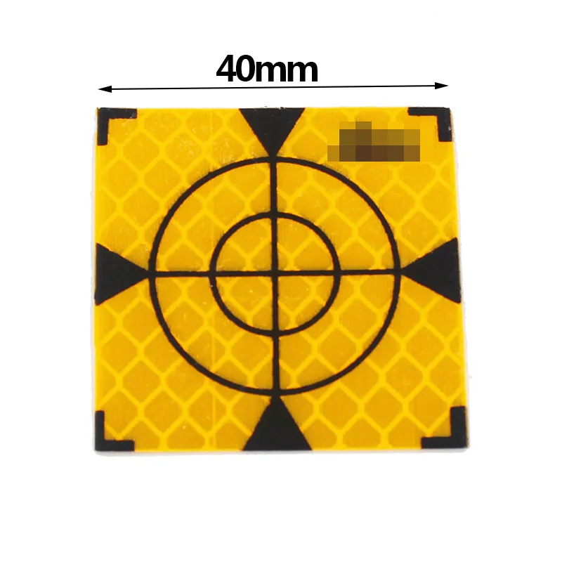 Gold Yellow Reflector Sheet Reflective Tape Target for Surveying and Mapping GPS Total Station 30/40/50/60mm 10Pcs/Lot