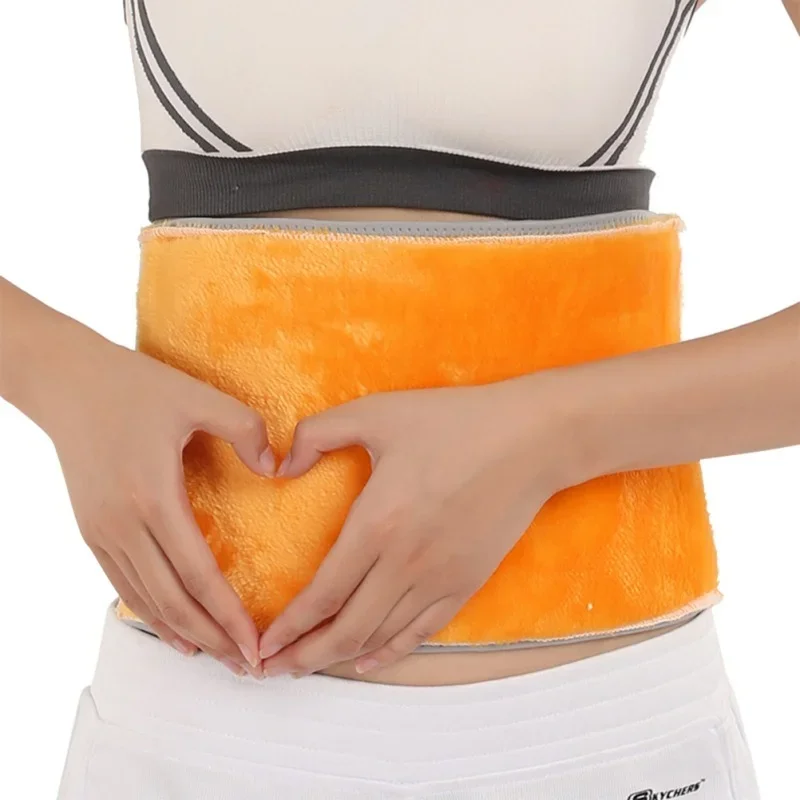 

Men's and Women's Winter Thickened Warm Plush Belts Are Comfortable and Warm Belly Protectors