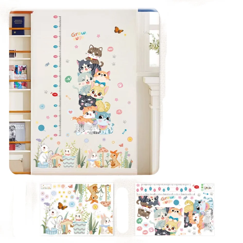 Nursery Wall Decor Animal Growth Chart Fun And Safe Height Ruler Height Measuring Instrument Centimeter And Inch Scale