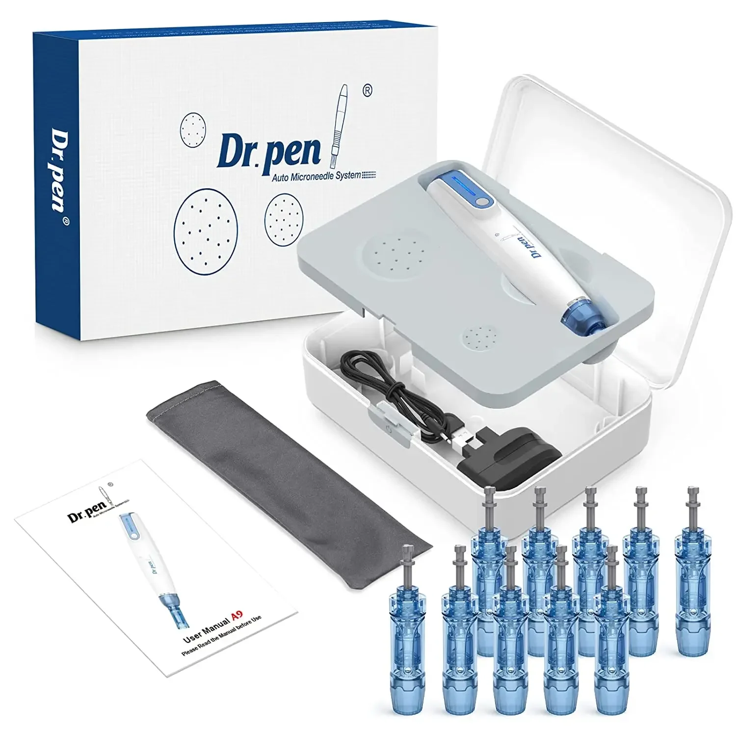 dr-pen-–-stylo-a-baionnette-a9-avec-12-cartouches-appareil-professionnel-de-mesotherapie-pour-la-peau