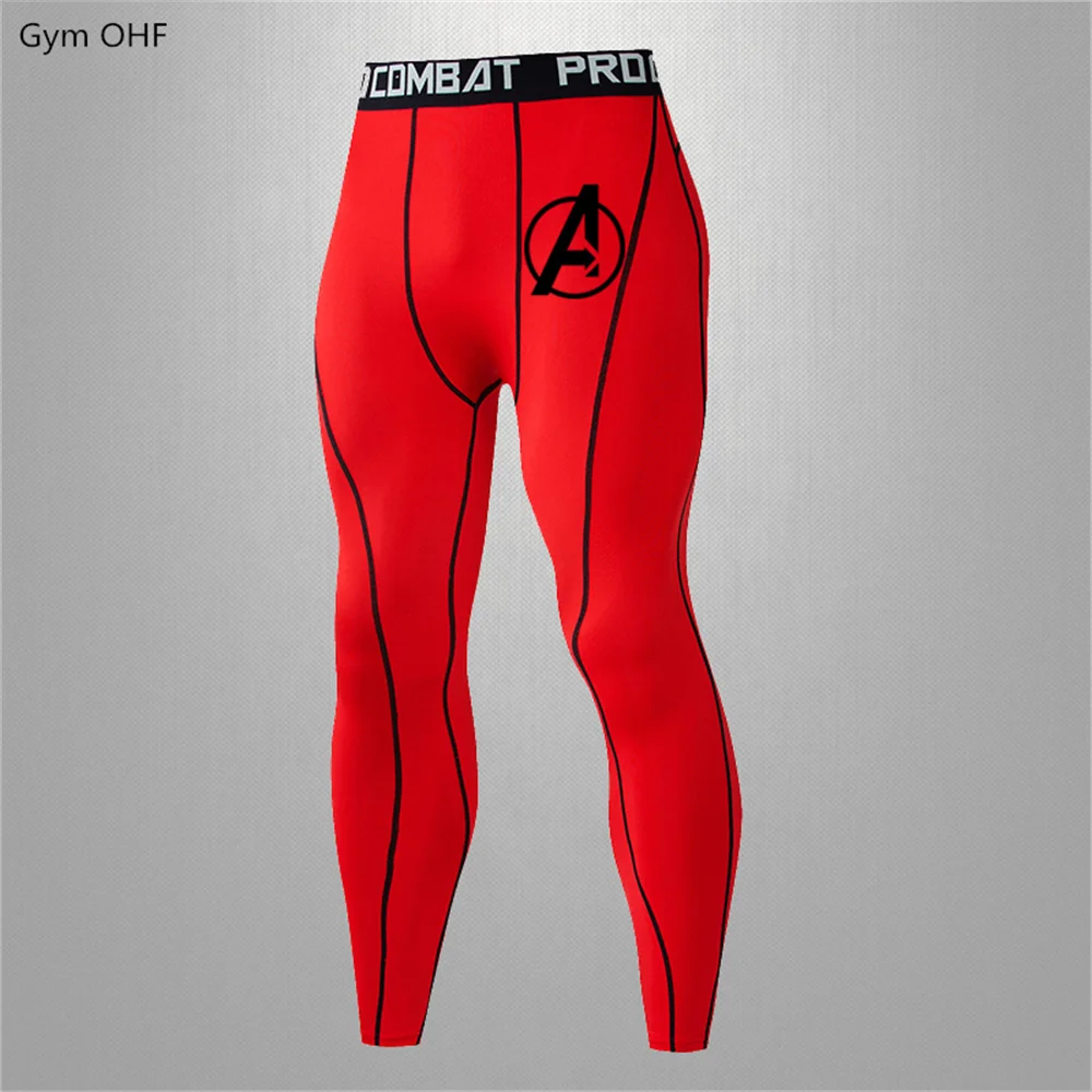 High-Elasticity Running Sports Wear for Men Summer Basketball Training Fitness Shirts Quick-Dry Compression Pants American Style