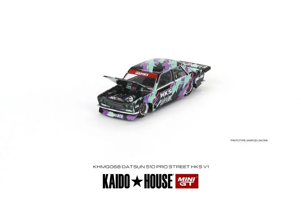 mini GT x Kaido House 1: 64 Datsun 510 Pro Street HKS V1 KHMG068