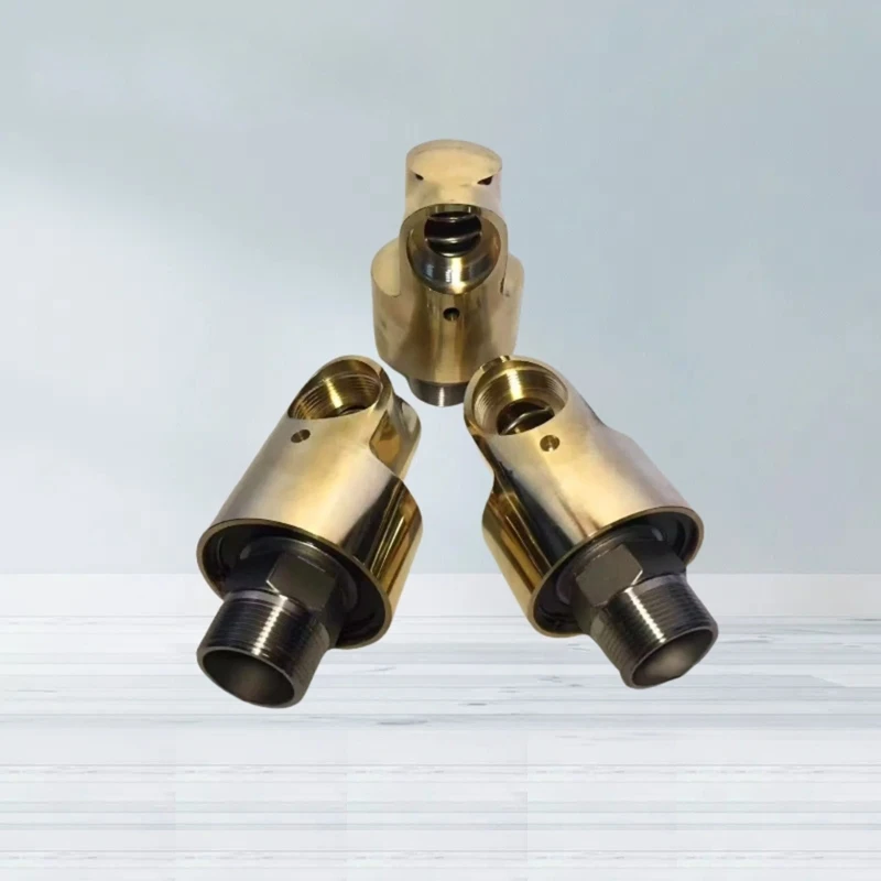 HD15 1/2inch Rotation Brass Swivels Fitting Unidirectional Cooling Rotating Connectors Rotary Joint for Water Oil