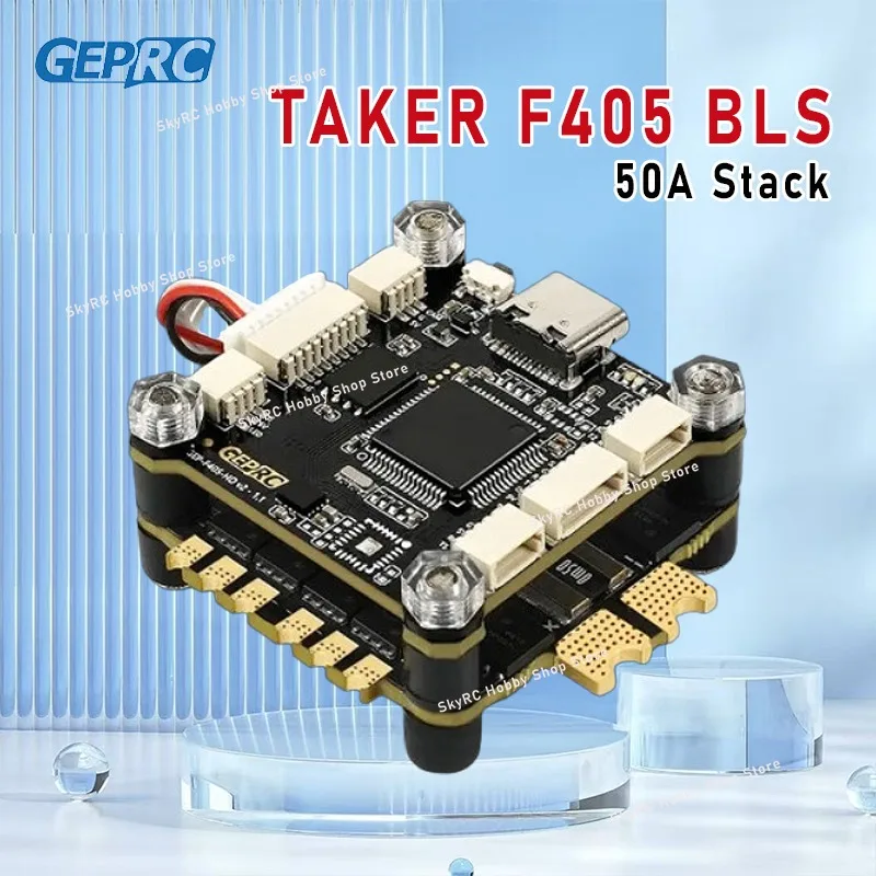 

GEPRC TAKER F405 BLS 50A Stack 42688-P Gyroscope 16MB Black Box Data Analyze Record Flight Data Plug and Play Racing FPV Drone