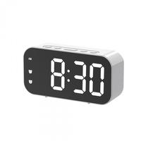 Voice Control LED Alarm Clock Plug In Electronic Digital Clock Dual Alarms Temperature Table Clock 12/24H Brightness Adjustment
