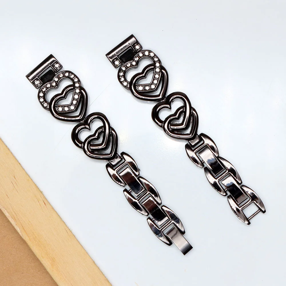 Mi Band 8 Bracelet for Women Metal Strap Replacement for Xiaomi Mi Band 4/5/6/7 Wristband Slim Luxury Jewelry Watchband Bling image 2