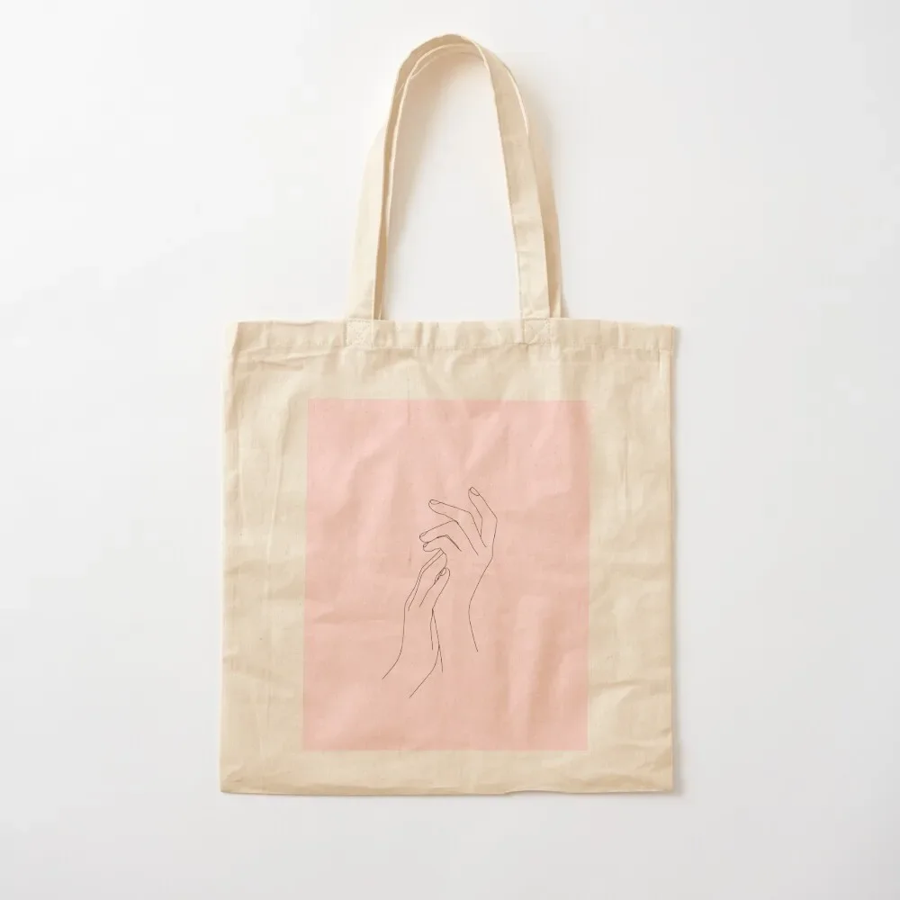 

Hands Line Drawing Illustration - Talia Tote Bag canvas bags shopping cart bags handbag