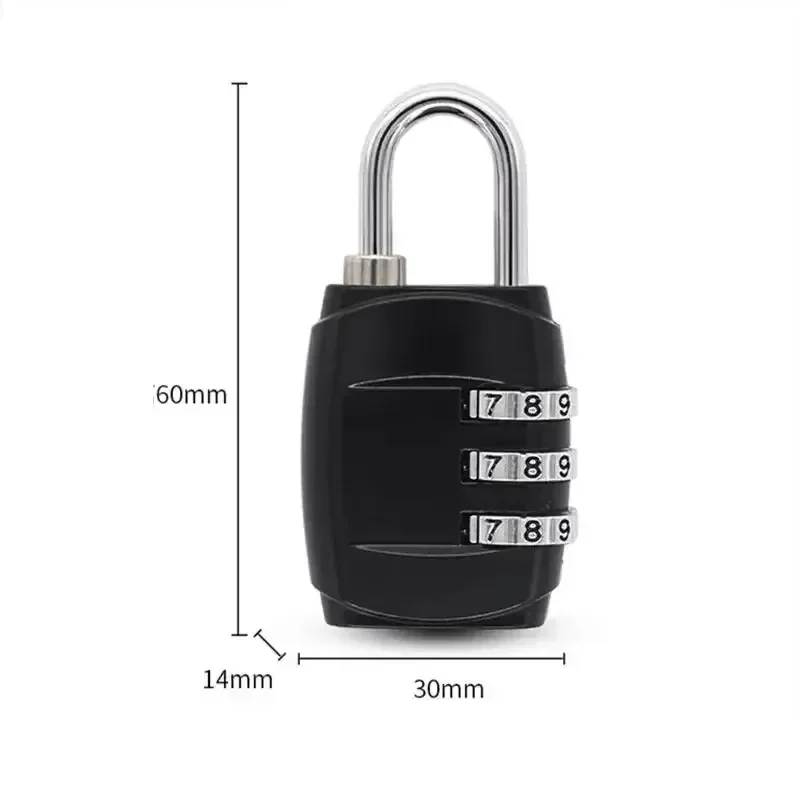 Замок 4 Dial Digit Password Lock Combination Suitcase Luggage Metal Code Password Luggage Suitcase Lockers Zinc Alloy Padlock