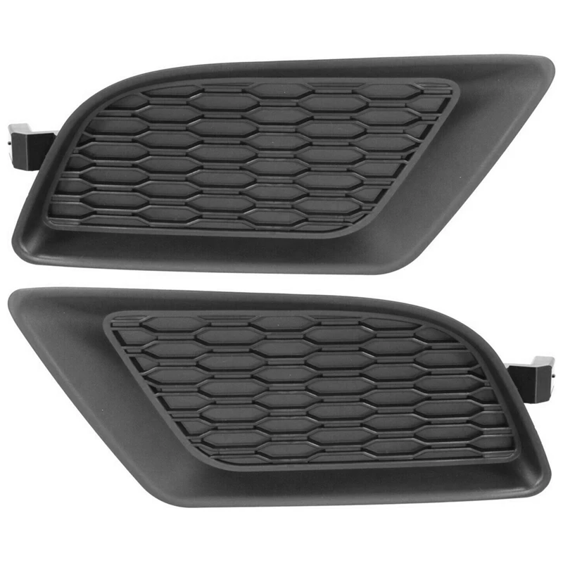 2PCS Automotive Front Bumper Downdraft Mesh Fog Light Cover Replacement Parts 2011-2014 For Dodge Warhorse 68092571AA 68092570AA