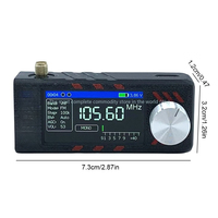 Upgraded V3S AMNVOLT Mini SI4732 DSP Radio Receiver FM AM SSB LSB USB Full Band Pocket Radio with Hi-Z Headphone Amplifier