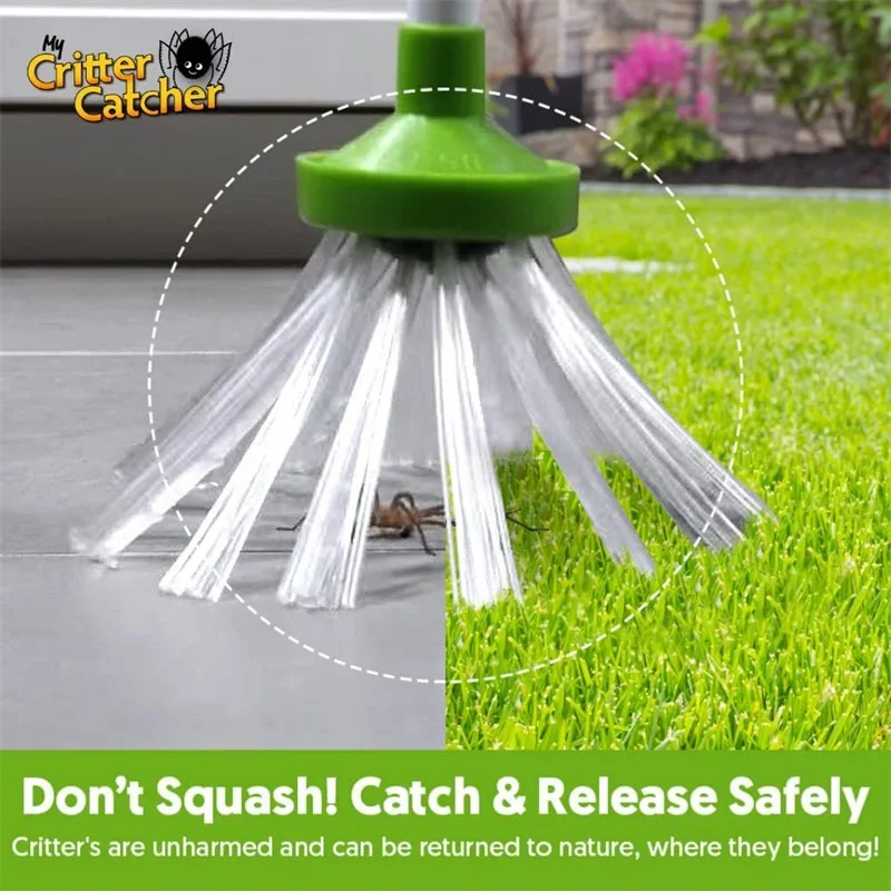 Foldable insect catcher aluminum alloy spider clip handheld insect catcher cockroach trap