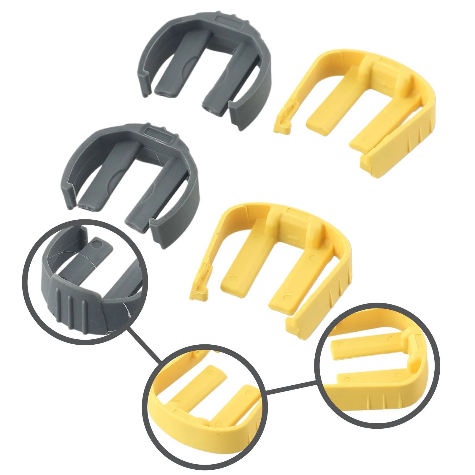 4 Pcs C Clips For Karcher K2 K3 K7 Pressure Washer 5.037-333.0/K5037333 Trigger & Hose Replacement Quick Lock Connector C Clips