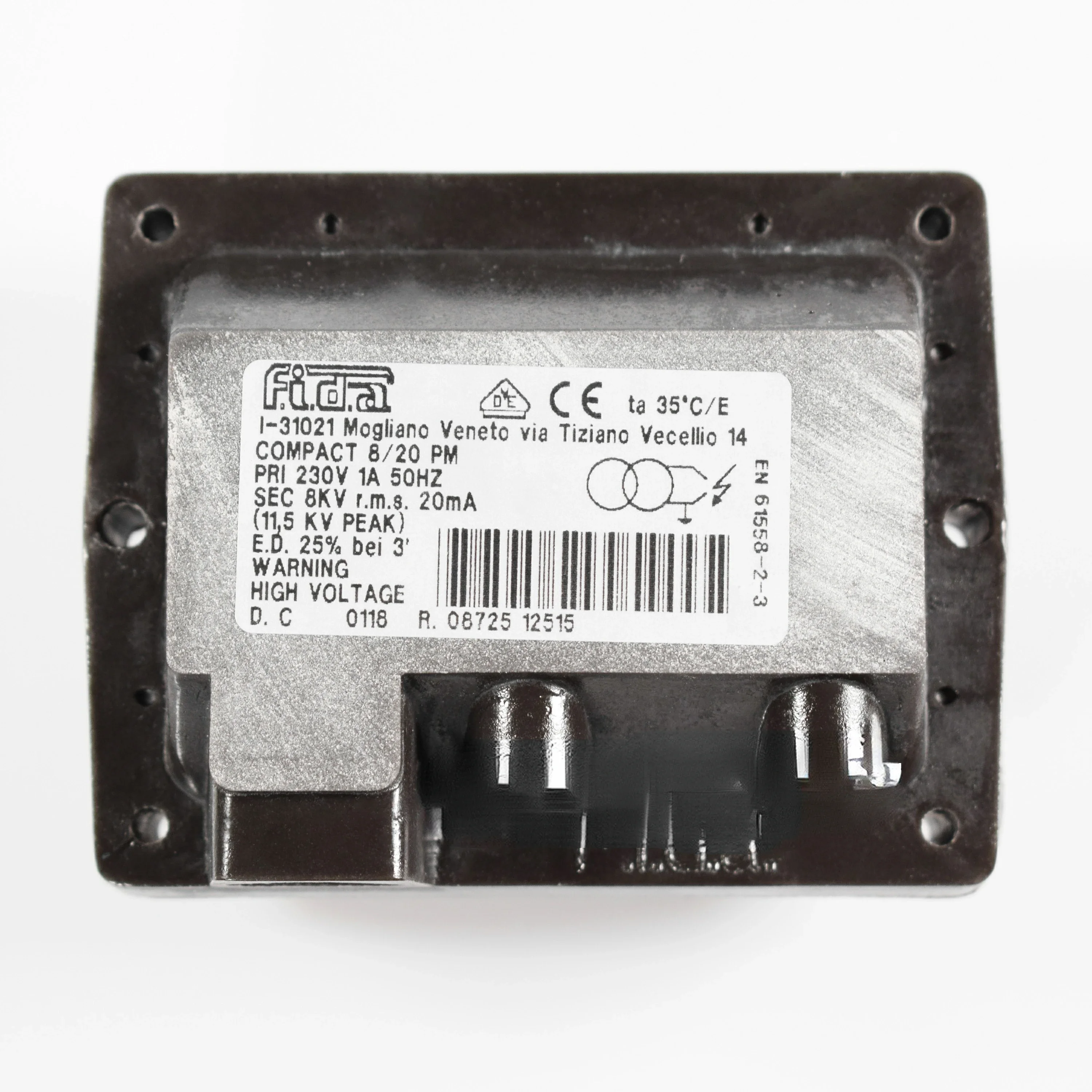 

Genuine FIDA single-stage 8KV ignition transformer, ignition high-voltage package double-stage 2 * 5KV MOD.26/48