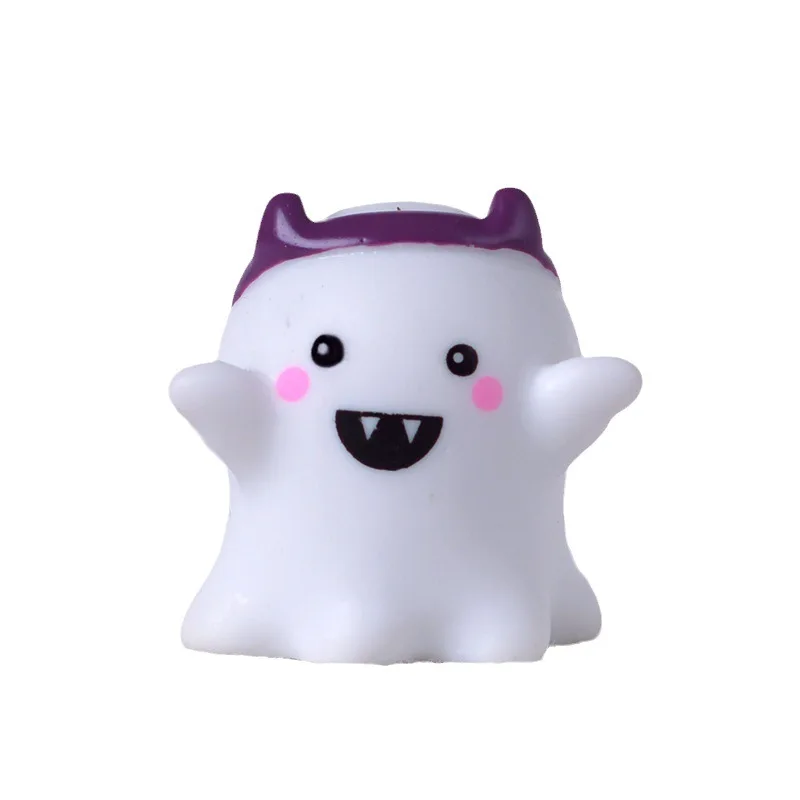 1 SZT. Miniaturowe figurki do mikrokrajobrazu, prezent, rękodzieło z żywicy, mini urocze ozdoby duchy, urocze dynie, dekoracje do domu, akcesoria festiwalowe