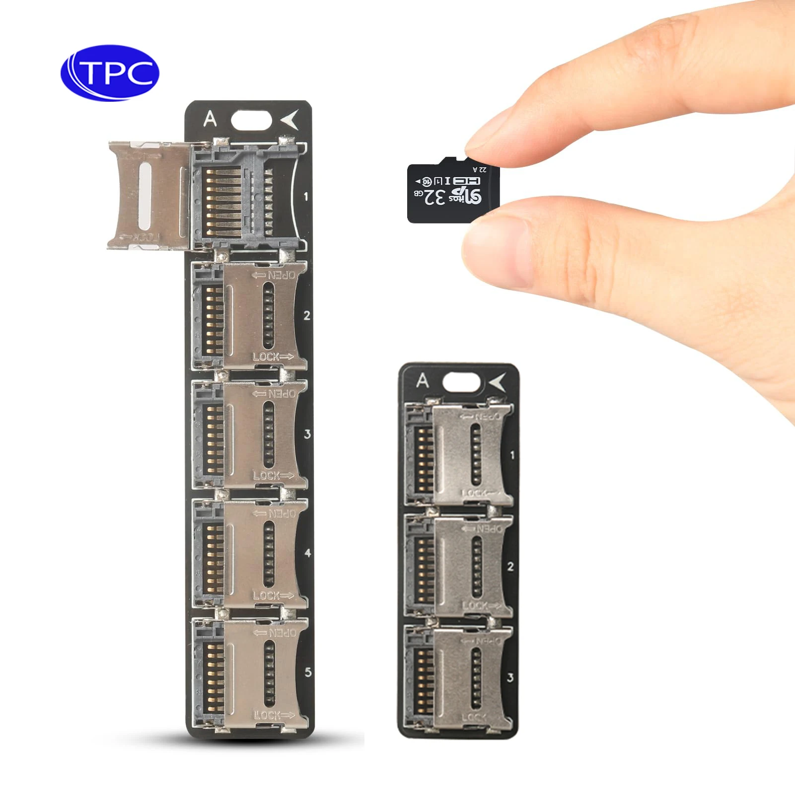 6/10-Slot Micro SD Card Storage Case,Lightweight, Portable and Compact, Supporting Micro SDHC/Micro SDXC/Micro SD Card Storage