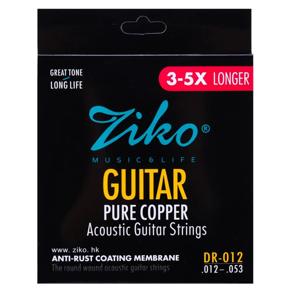 DCZ DAG DP DUS DR Acoustic Guitar Strings Hexagon Alloy 6 Strings Set Folk Guitar String Brass Core Lightweight Guitar String