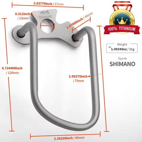 Imagen 2 del producto Protector de desviadores traseros de bicicleta de titanio, desviadores traseros universales para bicicleta de montaña, cubierta protectora colgante, accesorios para bicicleta de carretera