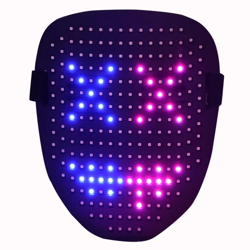 Led Mask Gesture Sensing with 50 Pattern Halloween Cosplay