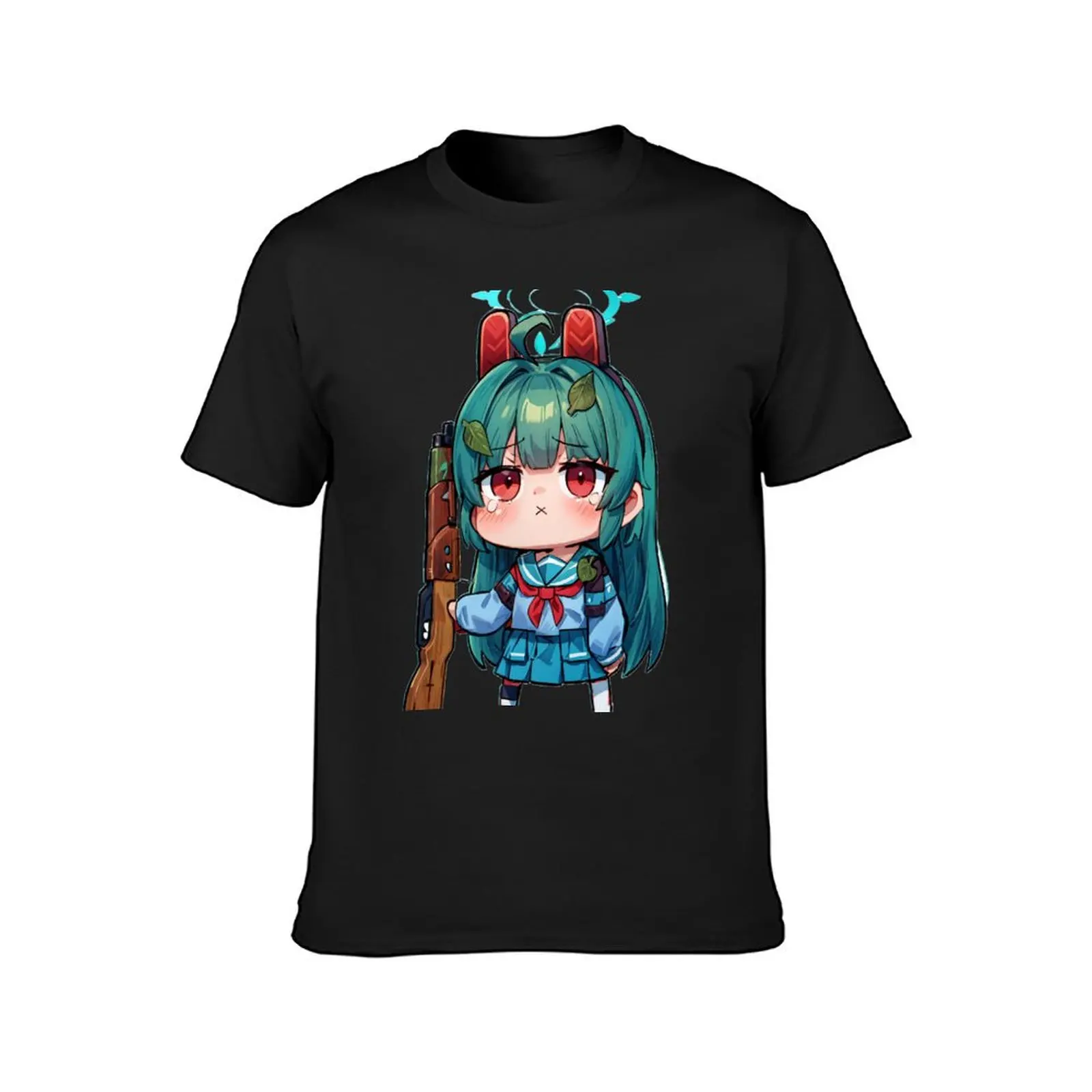 Anime Chibi Bunny Schoolgirl T-shirt oversized vintage mens t shirt