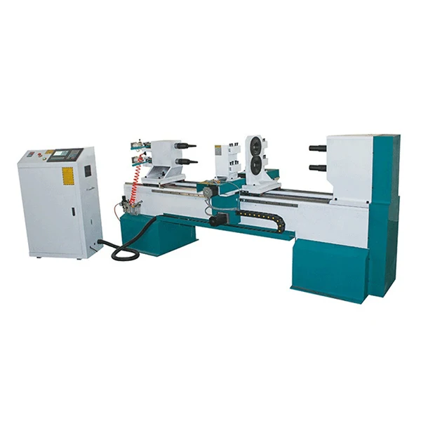 Multifunctional Automatic Wood Lathe Machine , Cnc Wood Lathe With Ce Certification