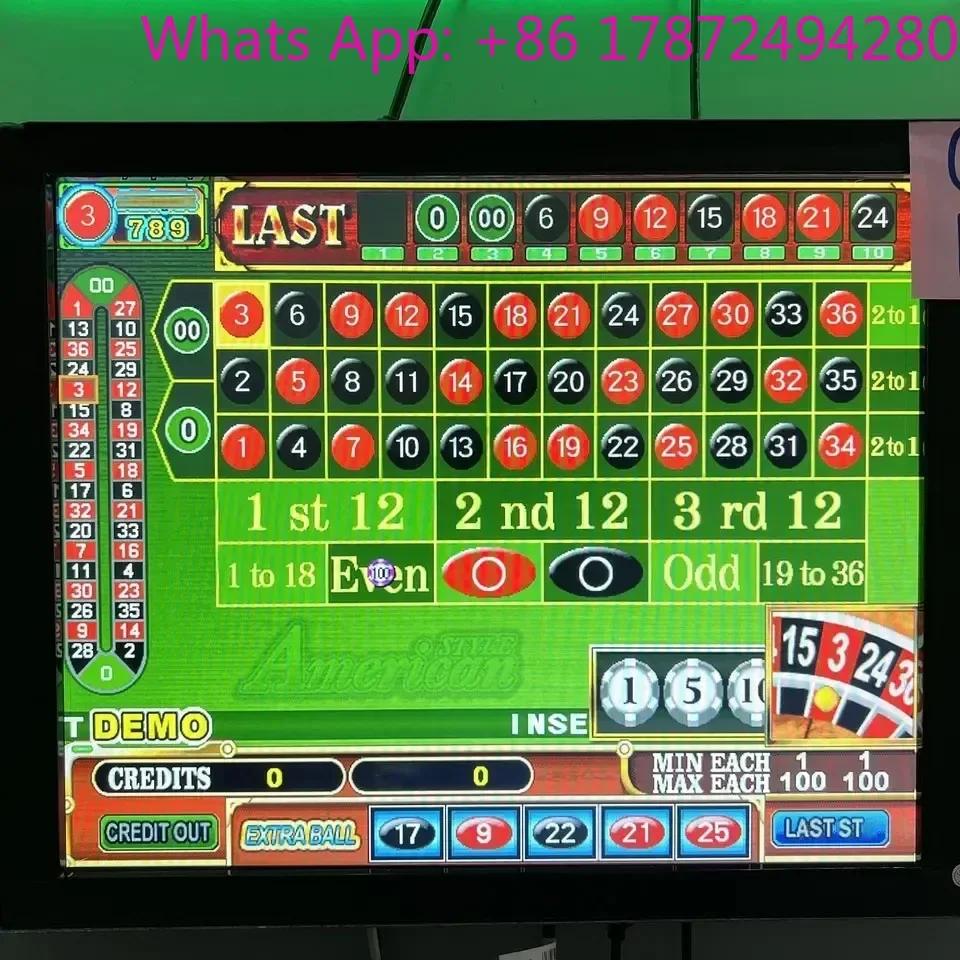 22 Inch gold Touch LED  Coin Pusher american style video game board + slave