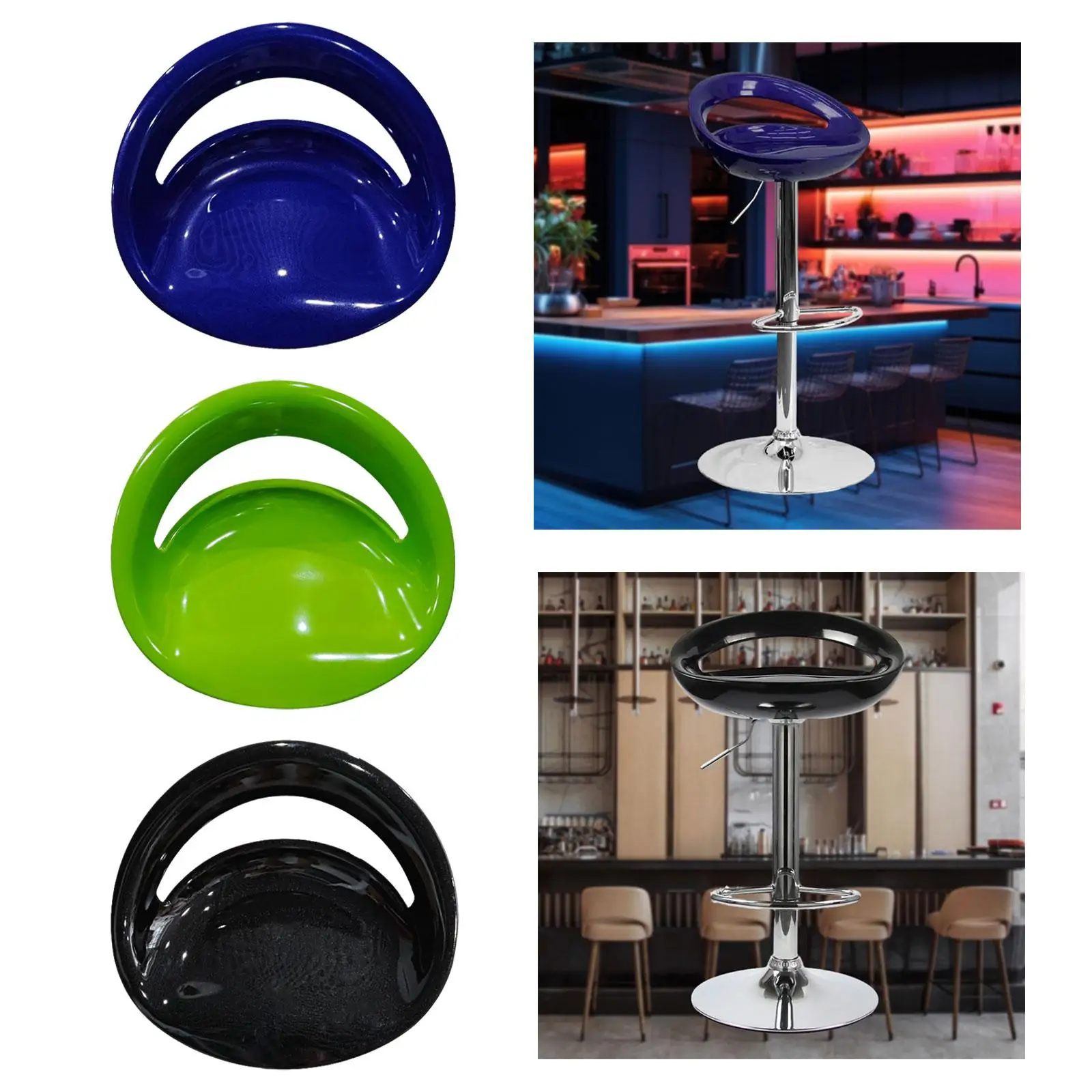 Superfície de banco de bar, resistente, conveniente, montagem, cadeira confortável de alto desempenho, superfície de assento, substitui para cadeiras de sala de jantar