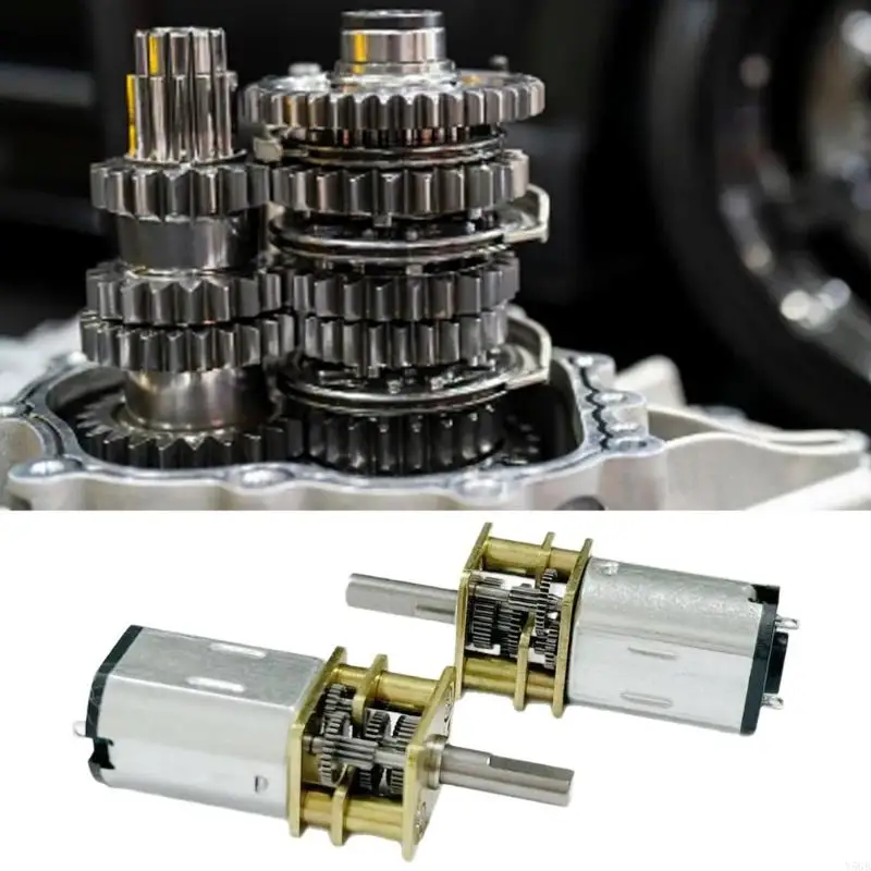 Miniature Brushed Geared Motors, Four N20 Motors for 6V Input with 500 r/min Speed, Metal Housings and 3 mm Output Arbors Y5GB