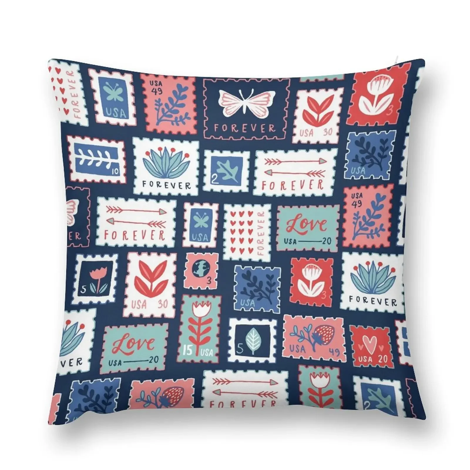 FOREVER STAMPS Декоративная подушка, подушки для кровати, подушка для украшения комнаты FOREVER STAMPS Декоративная подушка, подушки для кровати, подушка для украшения комнаты