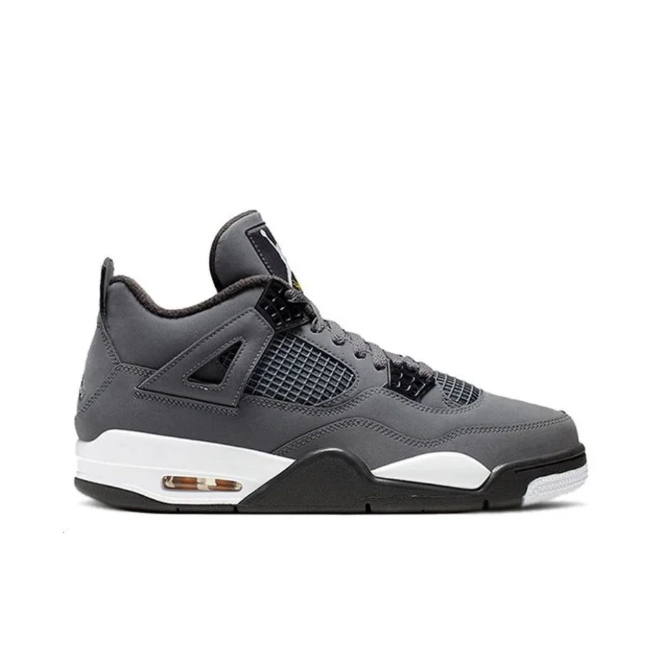 Original Air Jordan 4 Retro Anti-Slip Wear-resistant Retro Basketball Shoes Black and Red Men's Shoes 308497-007