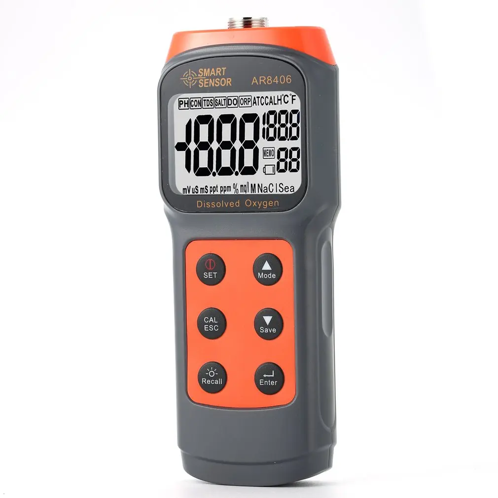 SMART SENSOR Digital Dissolved Oxygen Detector Meter Portable DO Tester Water Quality Tester Dissolved Oxygen Analyzer Wholesale