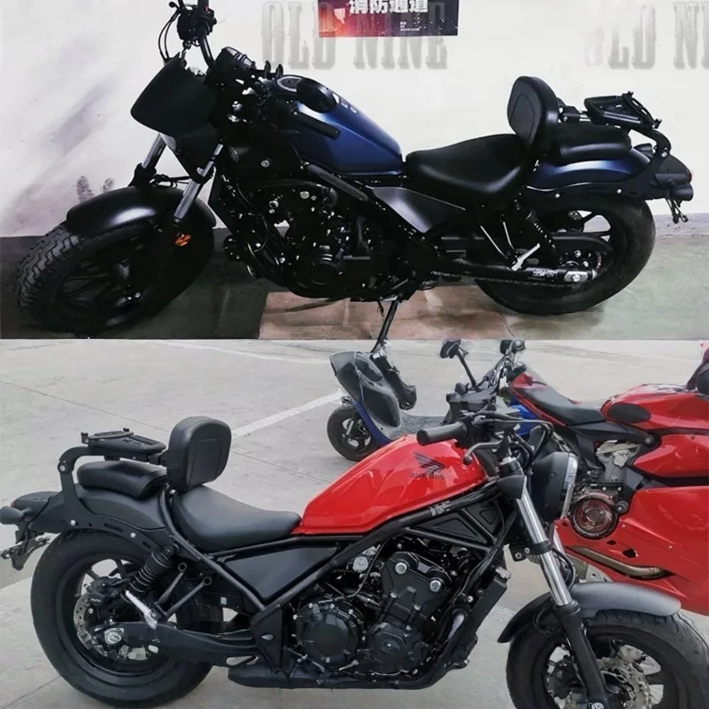 Fit For honda Rebel 300 500 CMX300 500 CMX Modified backrest multi-functional folding backrest