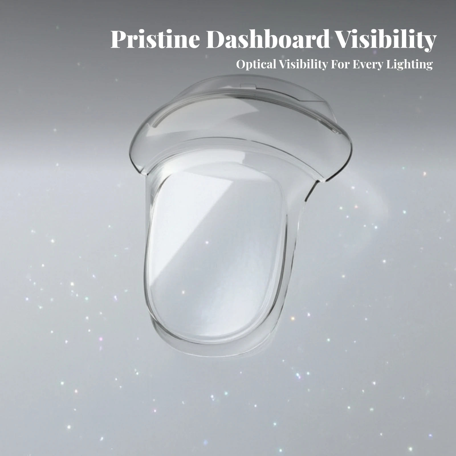 Instrument Panel Cover with Window Curved Dashboard Guard Cover Speedometer Cluster Long-Lasting for Commuters