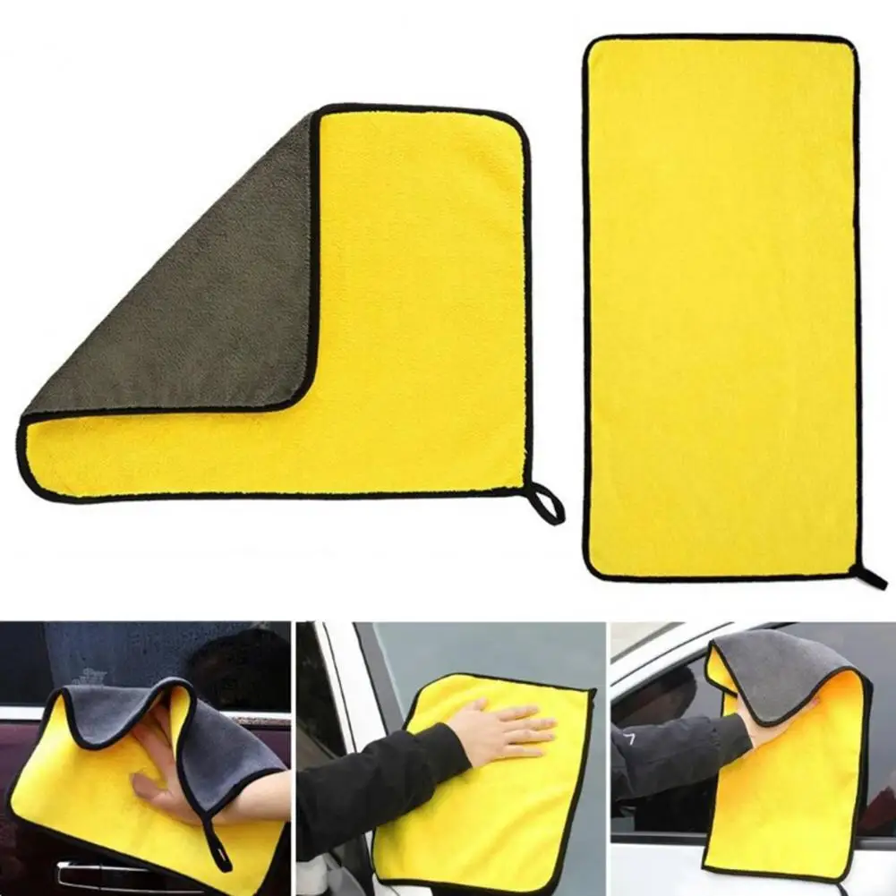 

Полотенце из микрофибры для мытья автомобиля 30*30 см/30*60 см, впитывающая ткань для чистки окон автомобиля, зеркал, прочное кухонное полотенце без волос