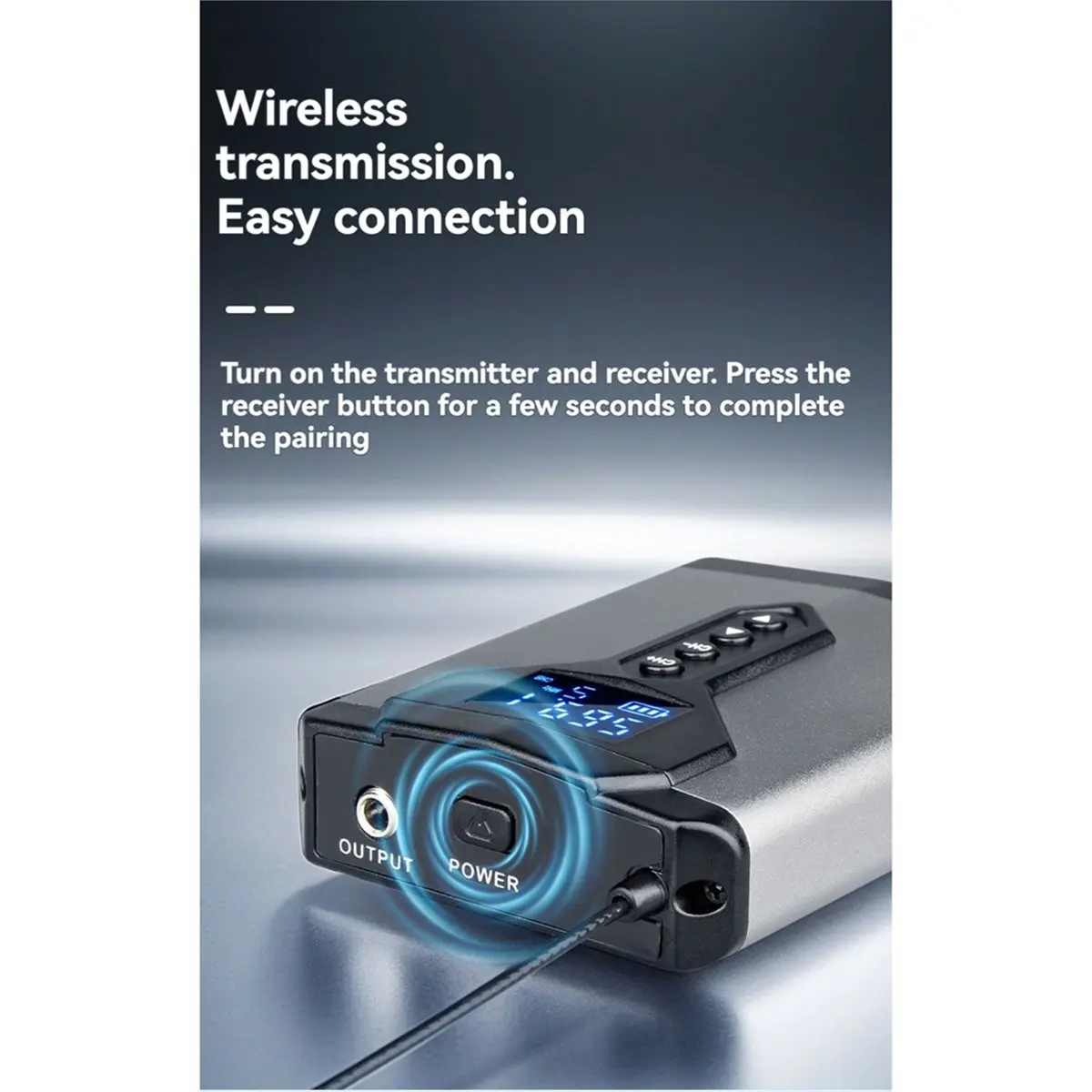 نظام مراقبة لاسلكي داخل الأذن جهاز إرسال واستقبال محمول وقابل لإعادة الشحن لأداء المسرح أ #3