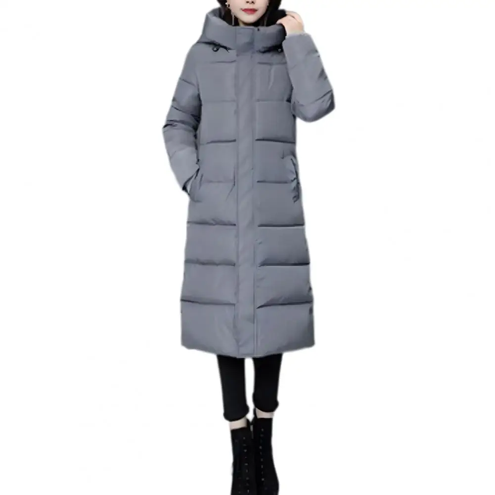 Women's Winter Jacket Long Parkas Winter Wear Korean Fashion Slim Fit Cotton Jacket Padding Warm Windbreak Coat